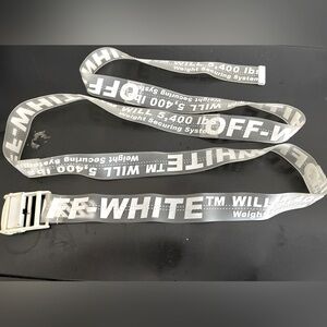 White Off-White rubber industrial belt